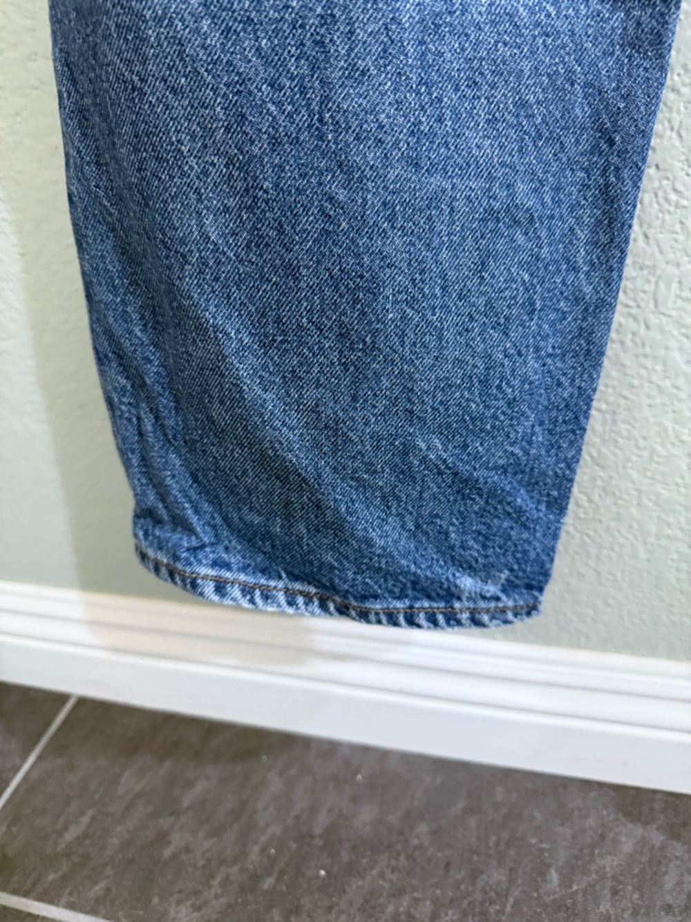 Levi’s Distressed Ribcage Straight Ankle Jeans in Light Blue size 30 - Picture 6 of 8